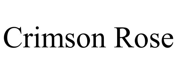 Trademark Logo CRIMSON ROSE