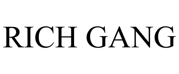 Trademark Logo RICH GANG