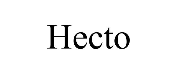 Trademark Logo HECTO