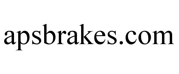 Trademark Logo APSBRAKES.COM