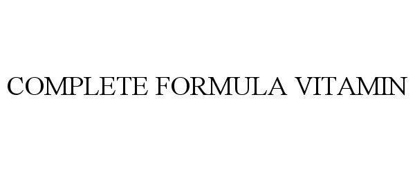  COMPLETE FORMULA VITAMIN