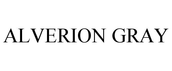 Trademark Logo ALVERION GRAY