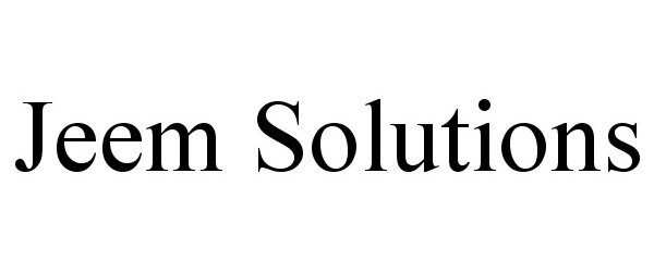 Trademark Logo JEEM SOLUTIONS
