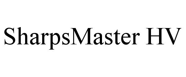 Trademark Logo SHARPSMASTER HV