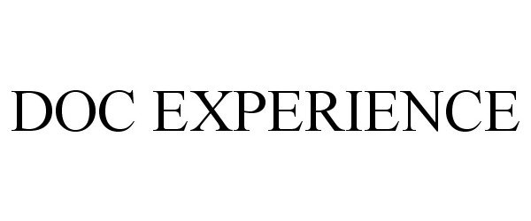 Trademark Logo DOC EXPERIENCE