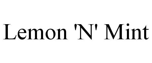 Trademark Logo LEMON 'N' MINT