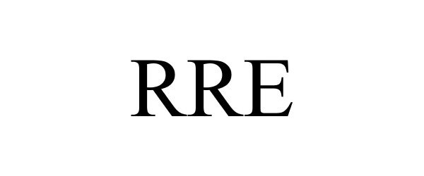 Trademark Logo RRE