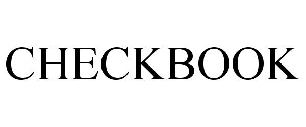 Trademark Logo CHECKBOOK