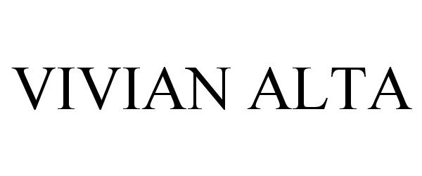 Trademark Logo VIVIAN ALTA