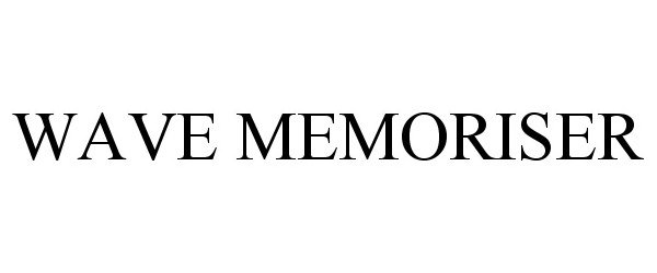 Trademark Logo WAVE MEMORISER