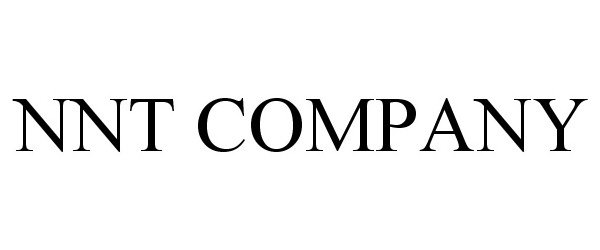 Trademark Logo NNT COMPANY