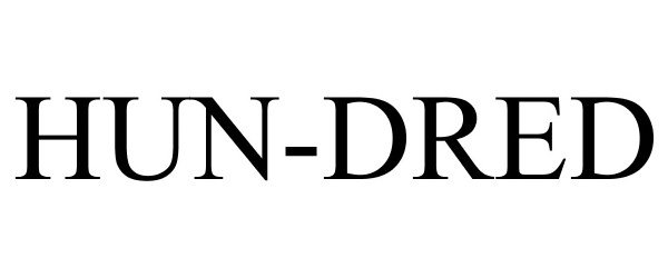 Trademark Logo HUN-DRED