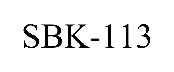 Trademark Logo SBK-113