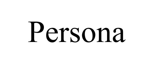 Trademark Logo PERSONA