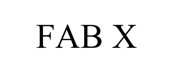 Trademark Logo FAB X