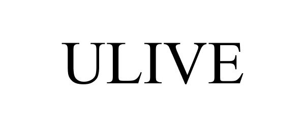 Trademark Logo ULIVE
