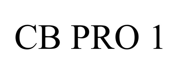 Trademark Logo CB PRO 1