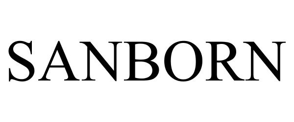 Trademark Logo SANBORN