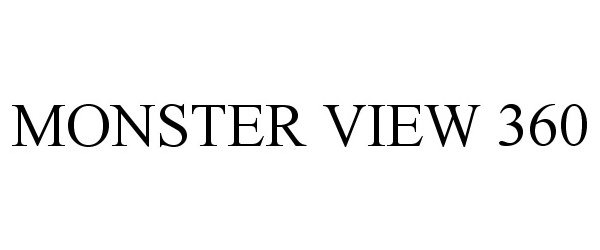Trademark Logo MONSTER VIEW 360