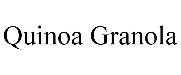 Trademark Logo QUINOA GRANOLA