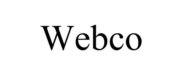 Trademark Logo WEBCO