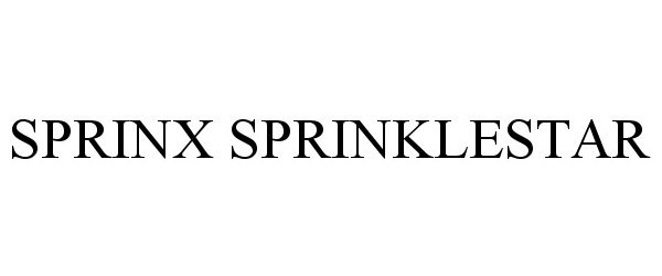 Trademark Logo SPRINX SPRINKLESTAR