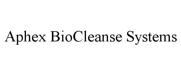  APHEX BIOCLEANSE SYSTEMS