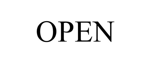 Trademark Logo OPEN