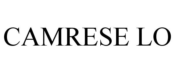 Trademark Logo CAMRESE LO