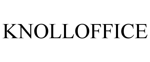 Trademark Logo KNOLLOFFICE