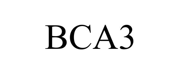 Trademark Logo BCA3