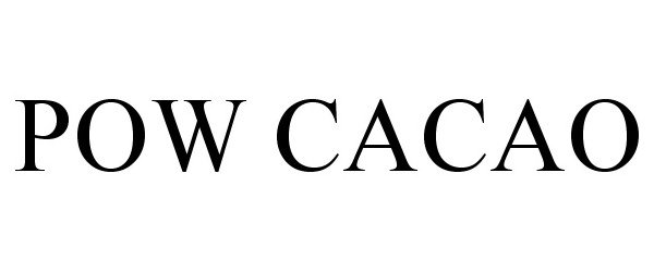 Trademark Logo POW CACAO
