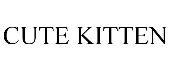 Trademark Logo CUTE KITTEN