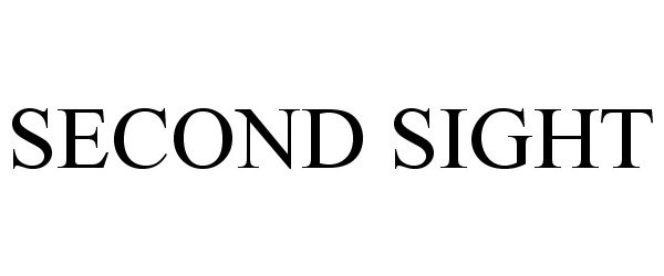 Trademark Logo SECOND SIGHT