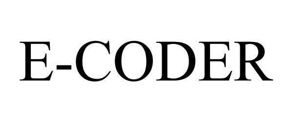 Trademark Logo E-CODER