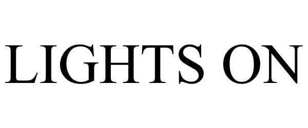 Trademark Logo LIGHTS ON