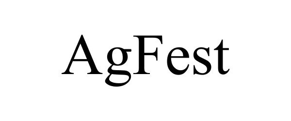 Trademark Logo AGFEST