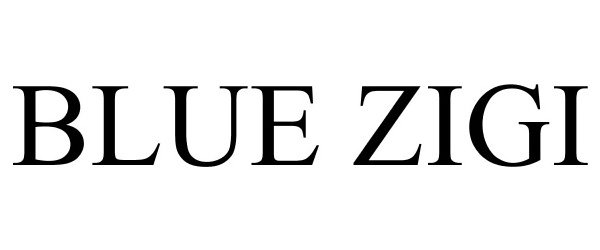 Trademark Logo BLUE ZIGI