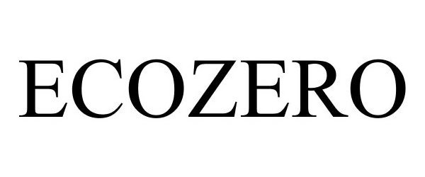 Trademark Logo ECOZERO