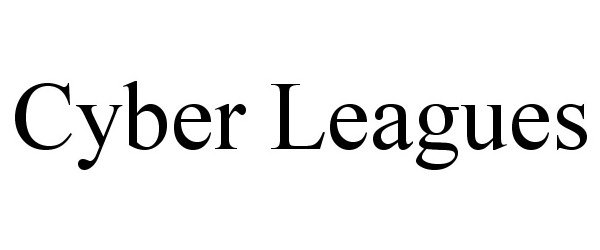 Trademark Logo CYBER LEAGUES