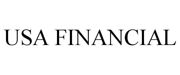 Trademark Logo USA FINANCIAL