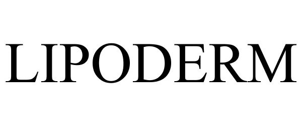 Trademark Logo LIPODERM