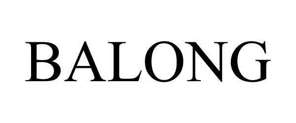 Trademark Logo BALONG