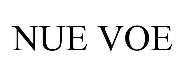 Trademark Logo NUE VOE