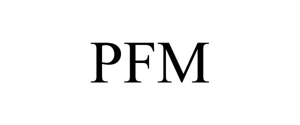 Trademark Logo PFM