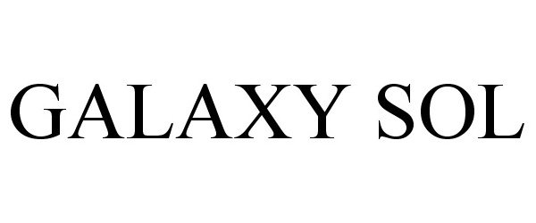 Trademark Logo GALAXY SOL