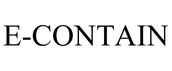 Trademark Logo E-CONTAIN