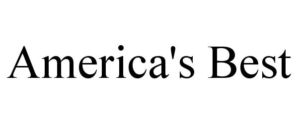 Trademark Logo AMERICA'S BEST