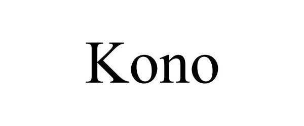 Trademark Logo KONO