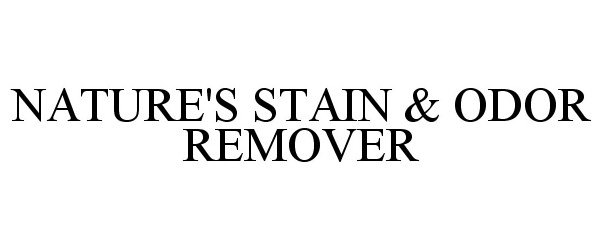  NATURE'S STAIN &amp; ODOR REMOVER